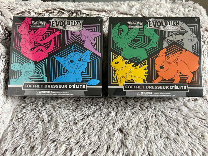 Lot de 2 Coffrets Pokémon Dresseur Élite Évolution Céleste - photo numéro 1