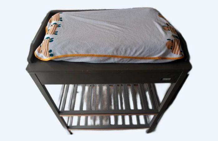 Table a langer avec baignoire + matelas Basic Baby - photo numéro 2