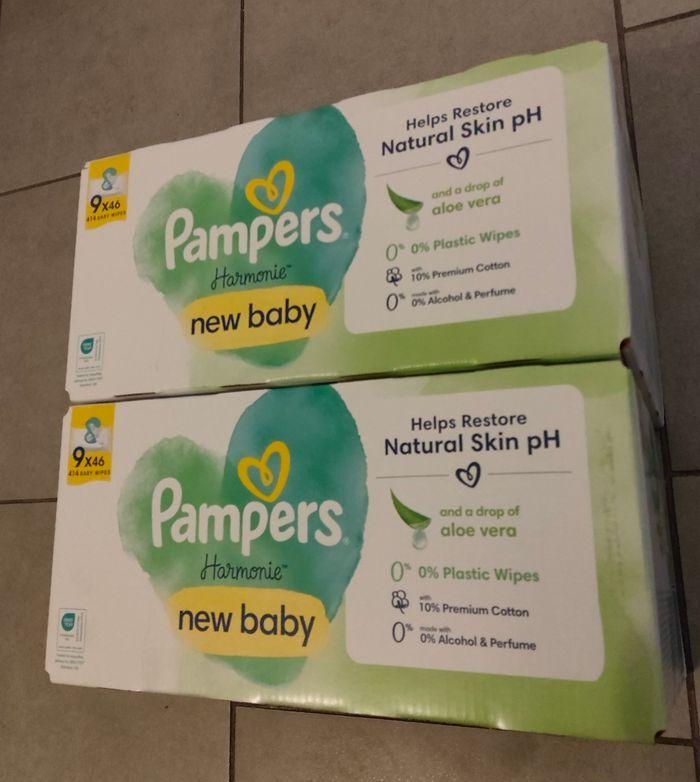 Lots cartons de lingettes Pampers harmonie New baby - photo numéro 2