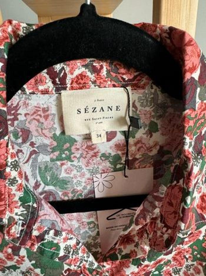 Chemise Sézane « Pierro » fleuri Taille 34 - photo numéro 3