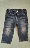 Jeans doublé polaire 18m garçon