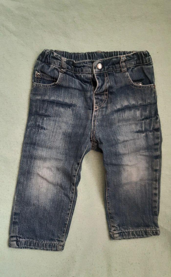 Jeans doublé polaire 18m garçon - photo numéro 1