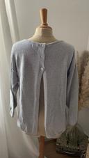 Haut Massimo Dutti paillette (gris), M / 38 / 10