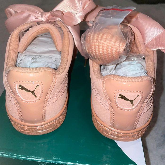 Puma basket suède rose / corail neuves taille 38 - photo numéro 3