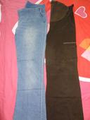 Lot de 2 pantalons de grossesse T 38/40