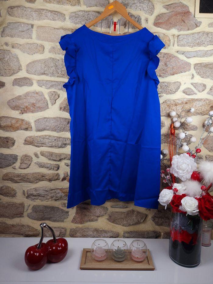 Robe manches volantées bleu Femme taille 52 marque Asos 🍬 - photo numéro 3