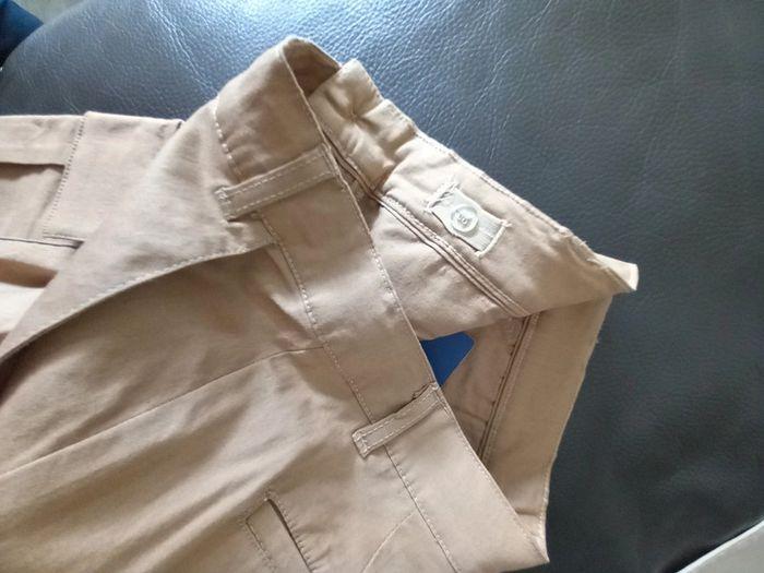 Pantalon taille 8 ans à pince beige Cyrillus - photo numéro 2