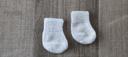 Chaussette blanche en laine pour bébé taille 1 mois