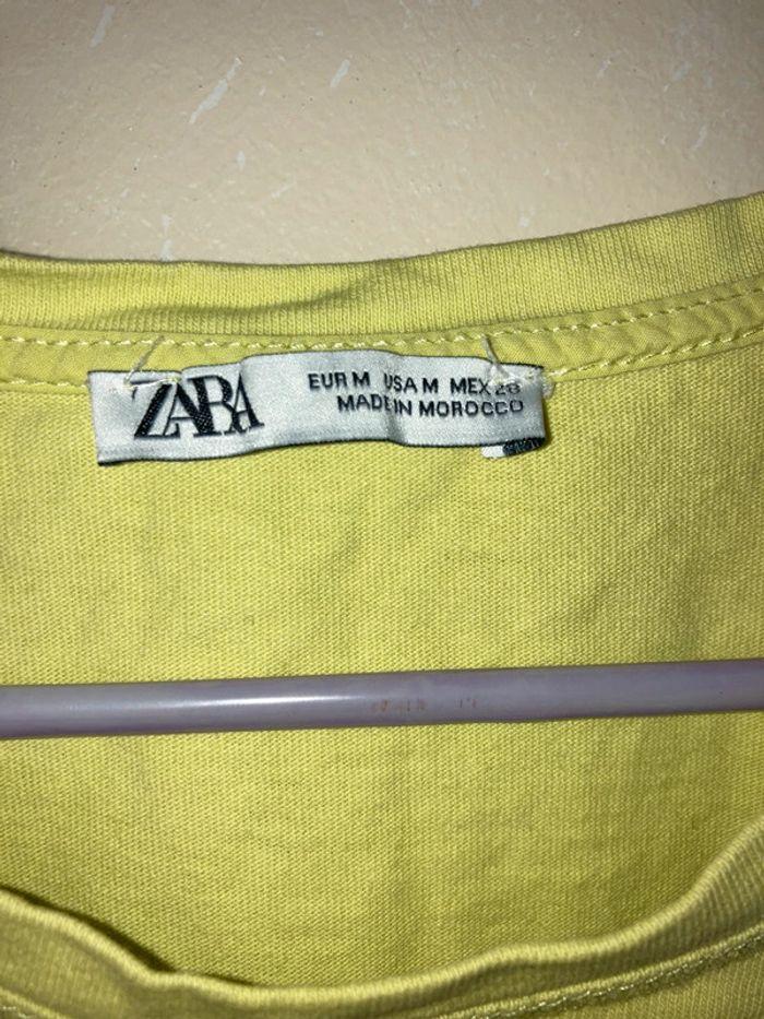 Haut jaune péplum marque Zara taille M - photo numéro 3