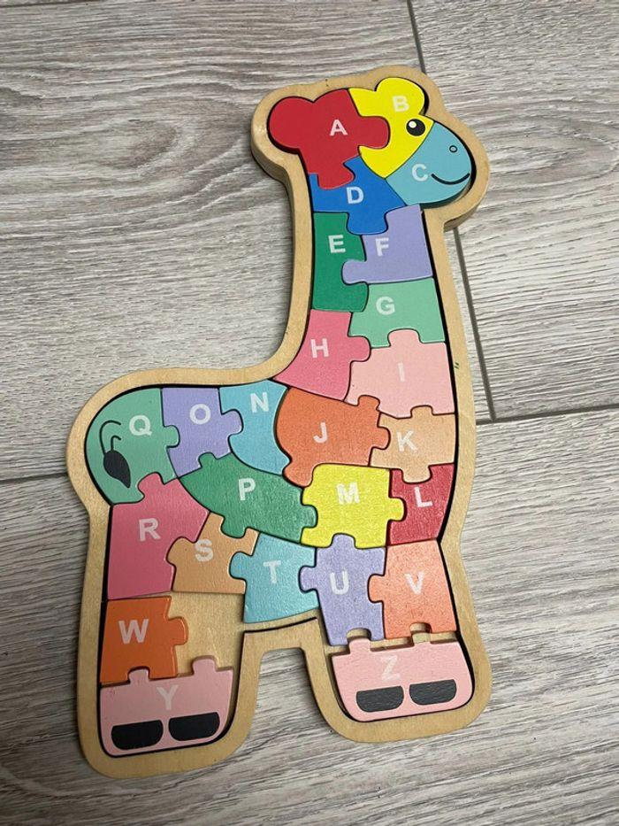 Puzzle bois girafe