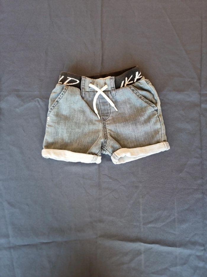 Short jeans 2ans gris IKKS - photo numéro 1