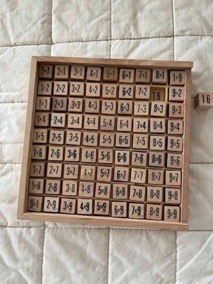 Jeu multiplication en bois - photo numéro 2