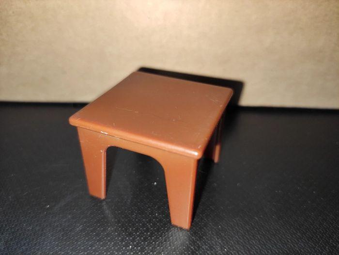 Playmobil table marron mobilier