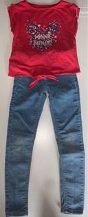 Ensemble jeans tee shirt 8 ans