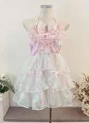 Dress Robe brilliante Pink Princess Lolita Cute Kawaii Manga Anime Cosplay Barbie