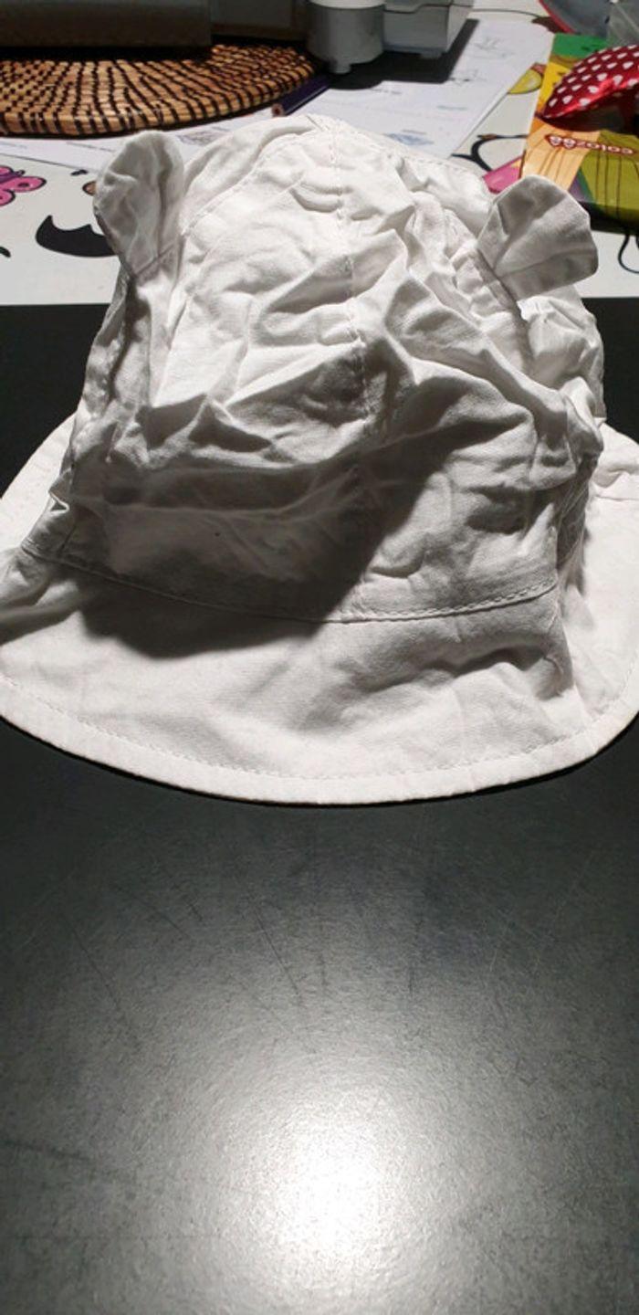 Bonnet chapeau blanc été taille 45 - photo numéro 2