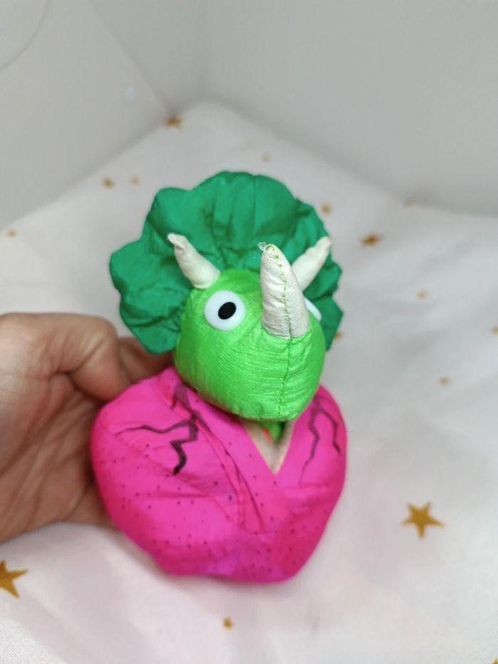 Dinosaure peluche doudou petit puffalump egg newborn bébé baby œuf éclot éclore j&h junior loisirs - photo numéro 10