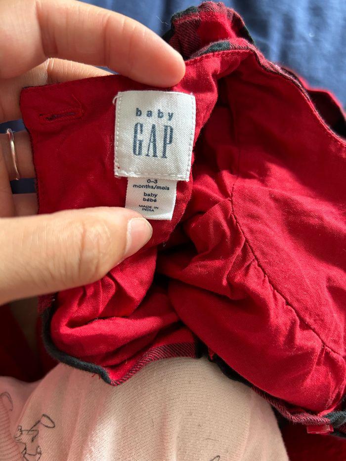 Robe chemise rouge à carreaux GAP - photo numéro 2