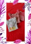 Lot 3 tee-shirts fantaisie manches longues fille 4 ans