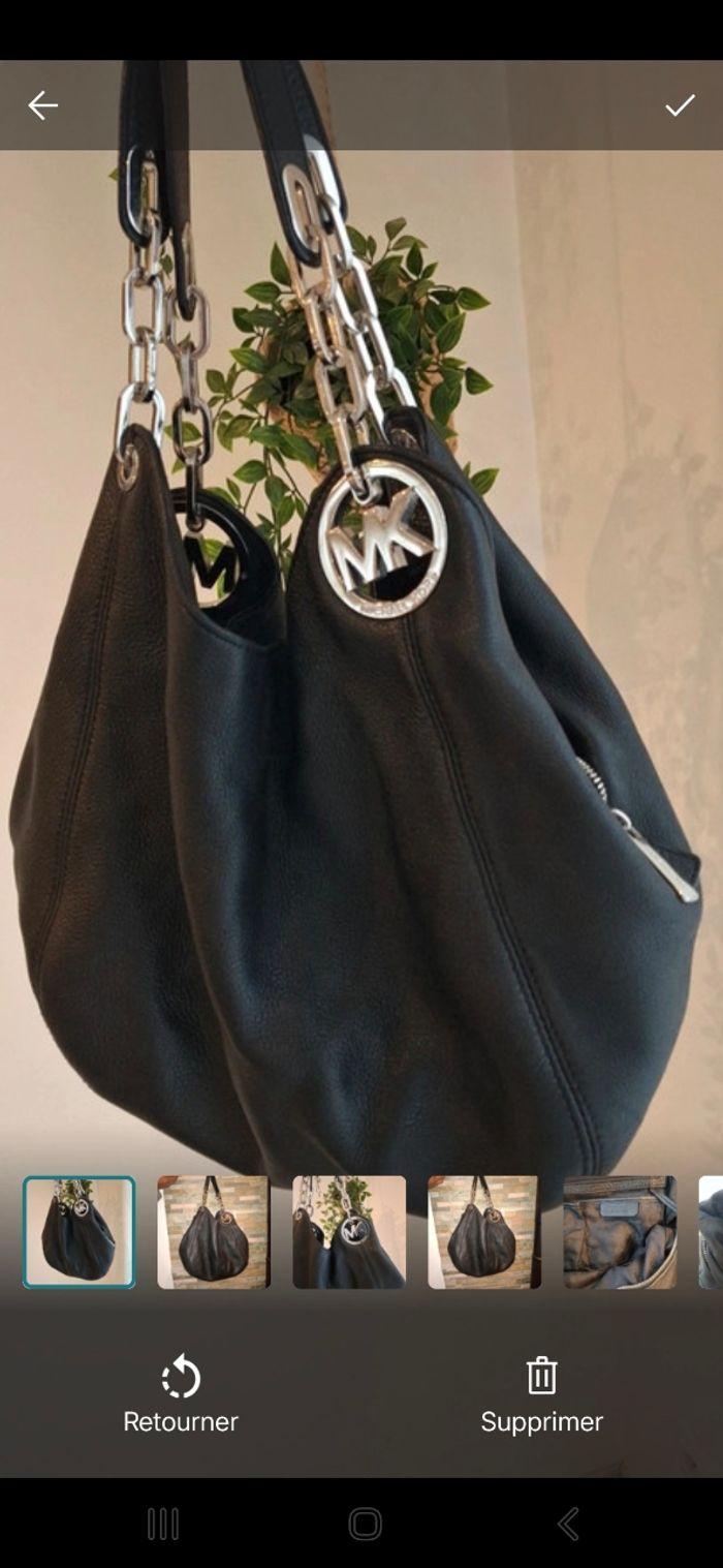 Sac Michael Kors noir cuir - photo numéro 1