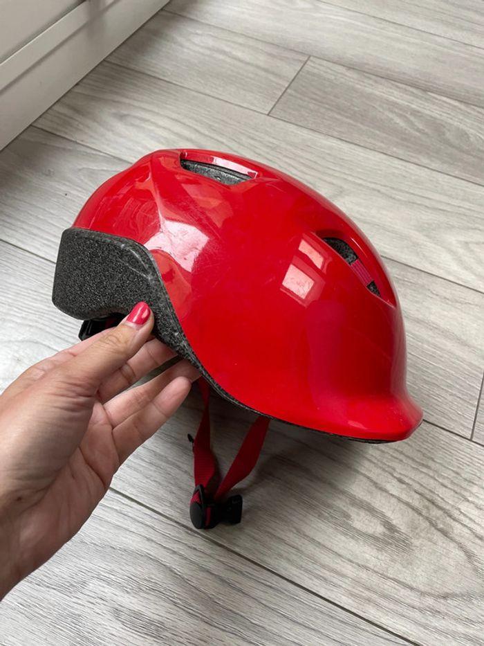 Casque vélo rouge Btwin taille S 53-56 cm - photo numéro 2