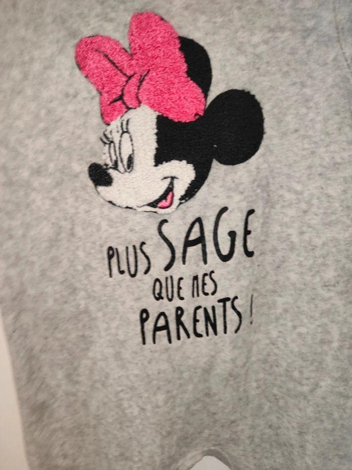 Pyjama bébé plus sache que mes parents Minnie Disney baby - photo numéro 2