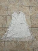 Robe blanche à dentelles Zara - Taille S