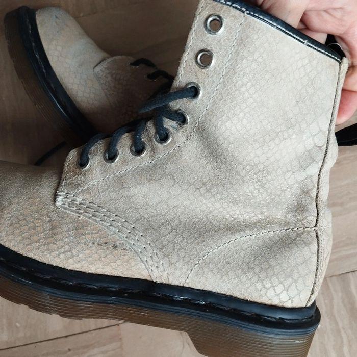 Dr.martens taille 36 daim effet python crème - photo numéro 8