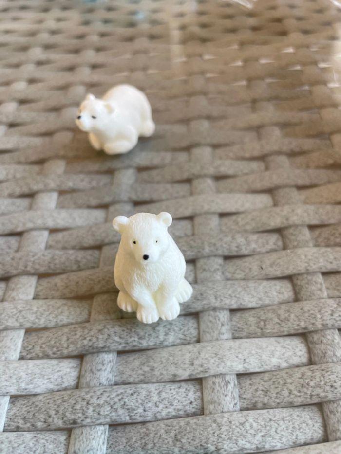 4 figurines mini ours blanc neuves - photo numéro 7