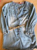 Robe effet jean avec ceinture TAO 4 ans