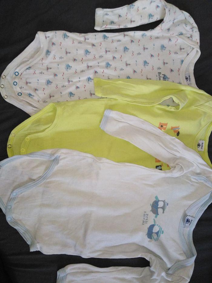 Lot 3 bodies ML petit bateau - photo numéro 1