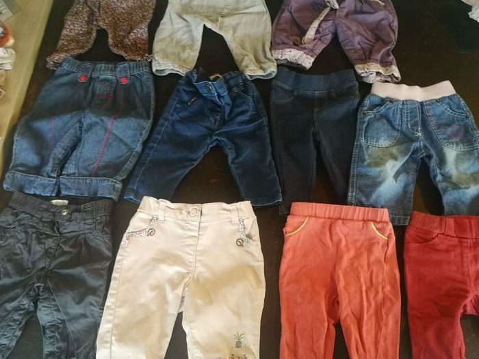 Lot pantalons et short 3 mois fille - photo numéro 1