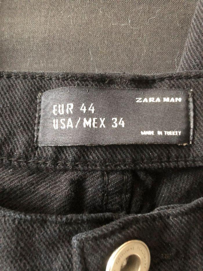 Pantalon noir bande verte Zara taille 44 - photo numéro 2