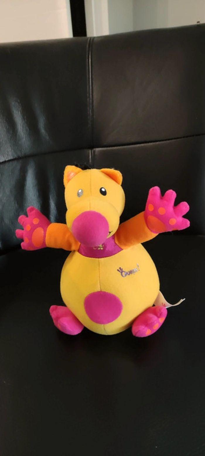 Doudou chien jaune rose orange Ouaps - photo numéro 5