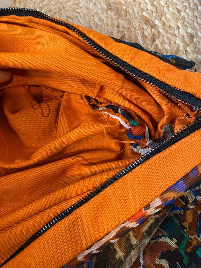 Sac à main fantaisie orange et marron - photo numéro 15