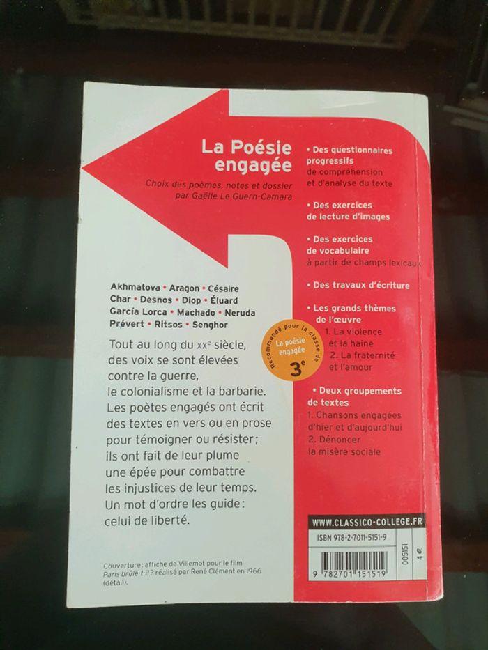 Livre la poesie engagee - photo numéro 2