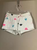 H&M short gris cœurs multicolores 4-5 ans