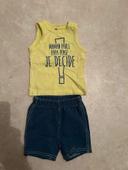 Ensemble débardeur short 3 mois