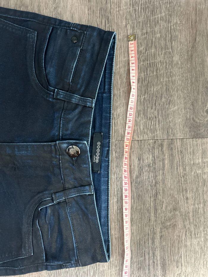 Jeans taille basse enduit droit - photo numéro 4