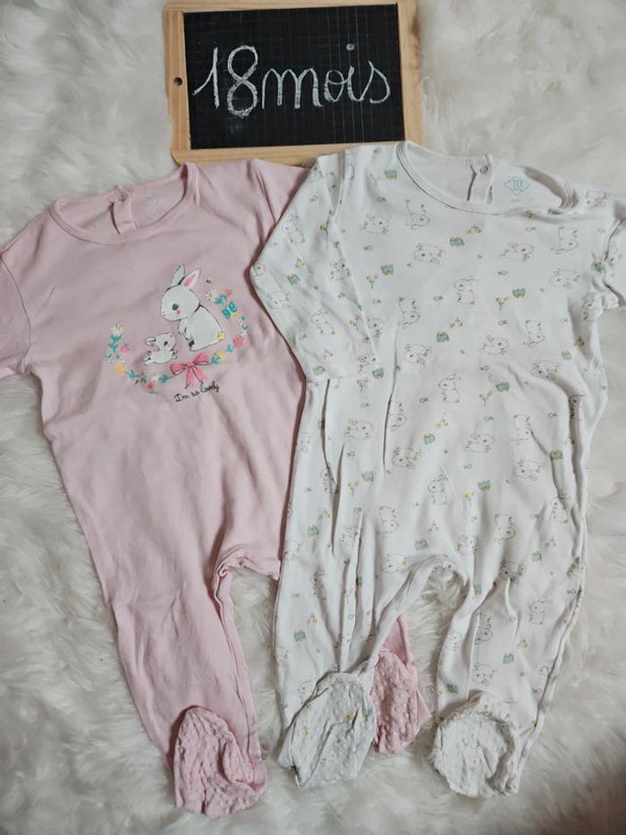 Lot de 2 pyjamas coton - photo numéro 1