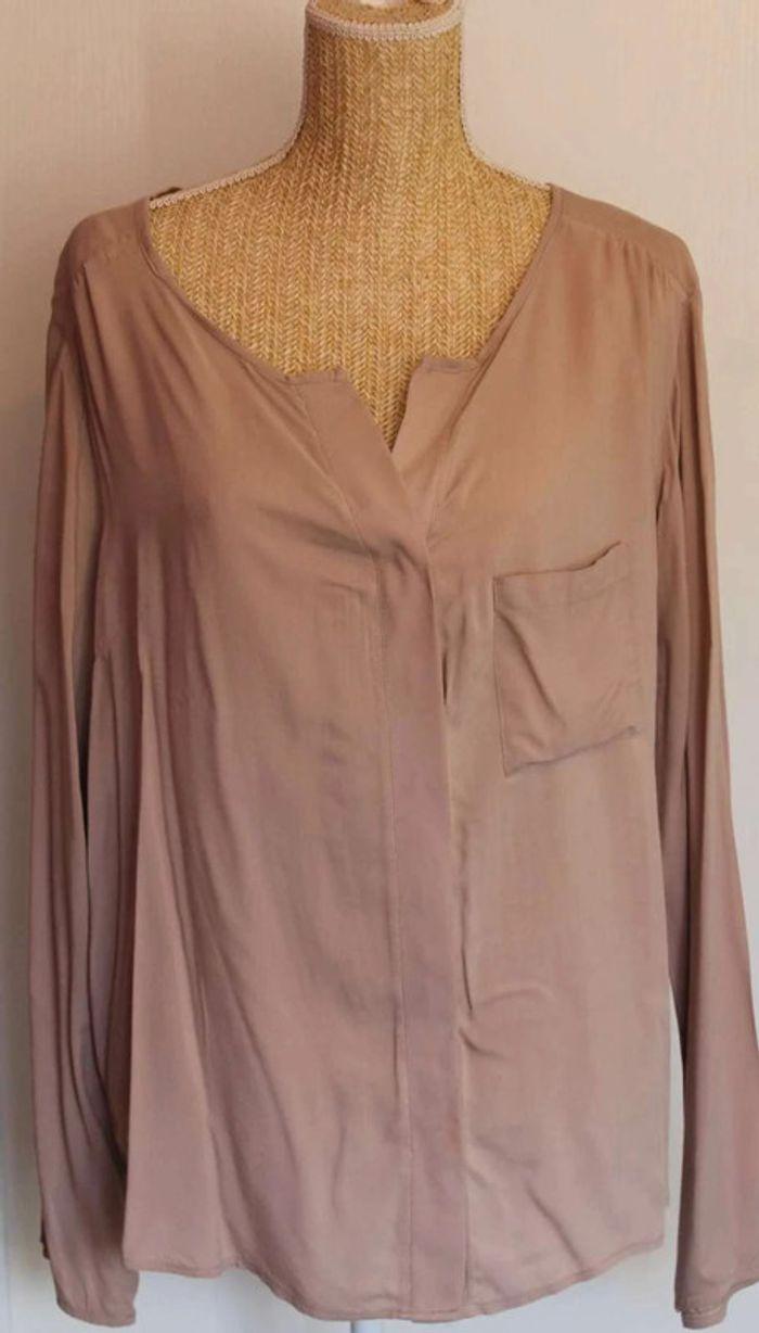 Chemise  légère - Beige  -  Manches  longues  -  Mim - 44 - photo numéro 2