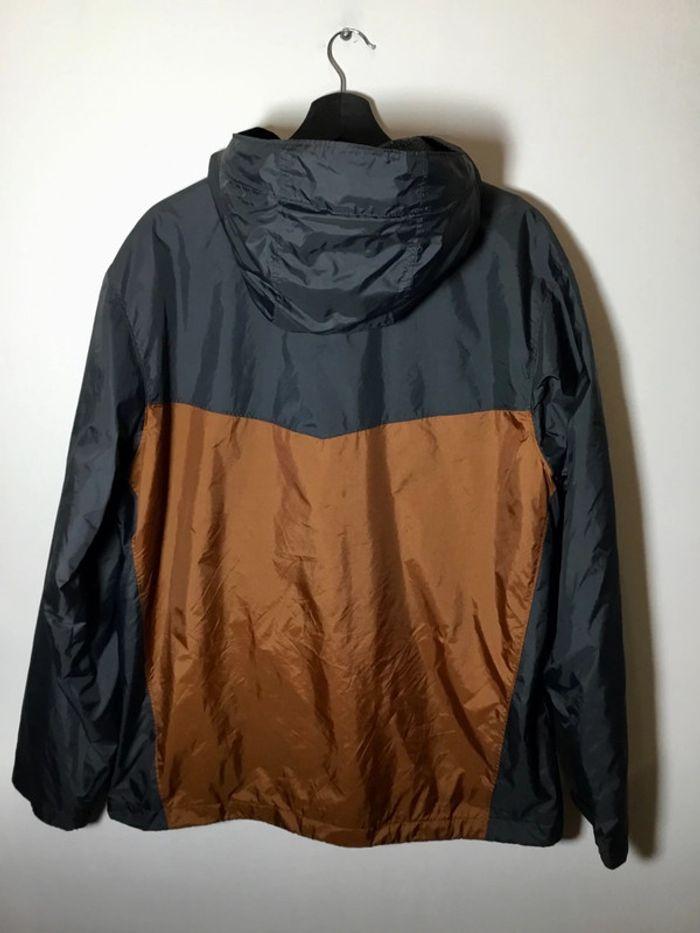 Veste coupe-vent à capuche doublure polaire pour homme Columbia noir et marron taille L 013 - photo numéro 3