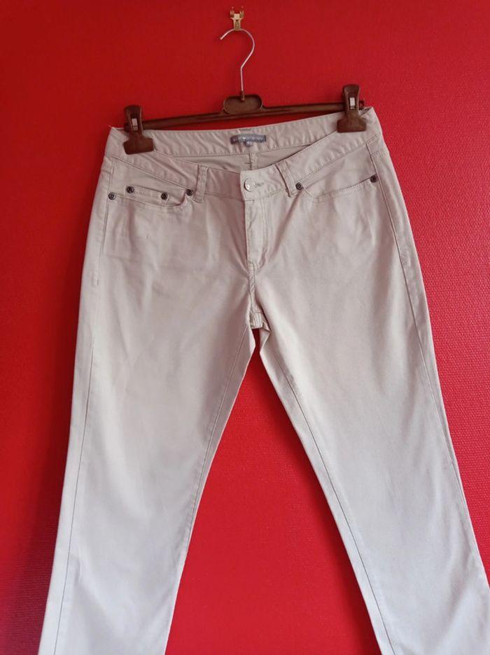 Pantalon Toile Taille 40 LH Crème - photo numéro 3