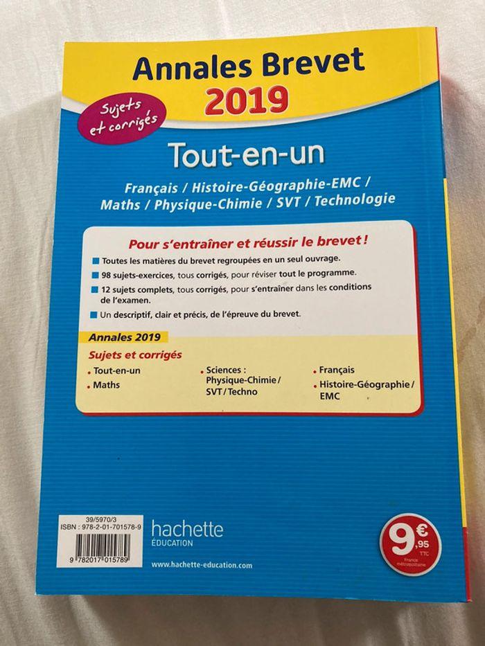 Annales brevet 2019 - photo numéro 1