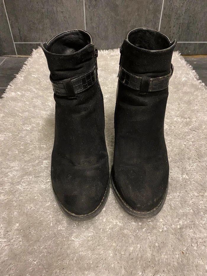 Bottines à talons noir Taille 38 - photo numéro 3