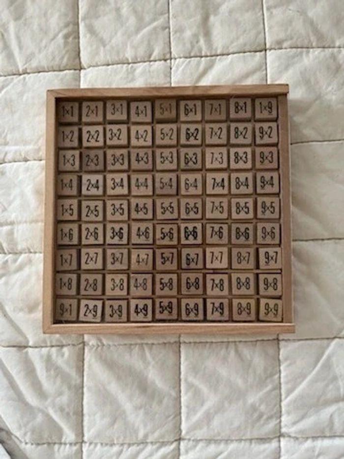 Jeu multiplication en bois - photo numéro 1