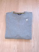 Sweat K-way homme gris taille M