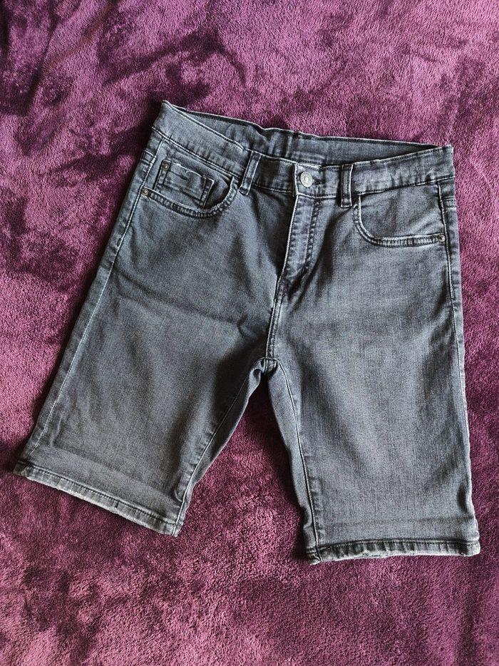 Short bermuda jeans noir Zara 14 ans - photo numéro 3