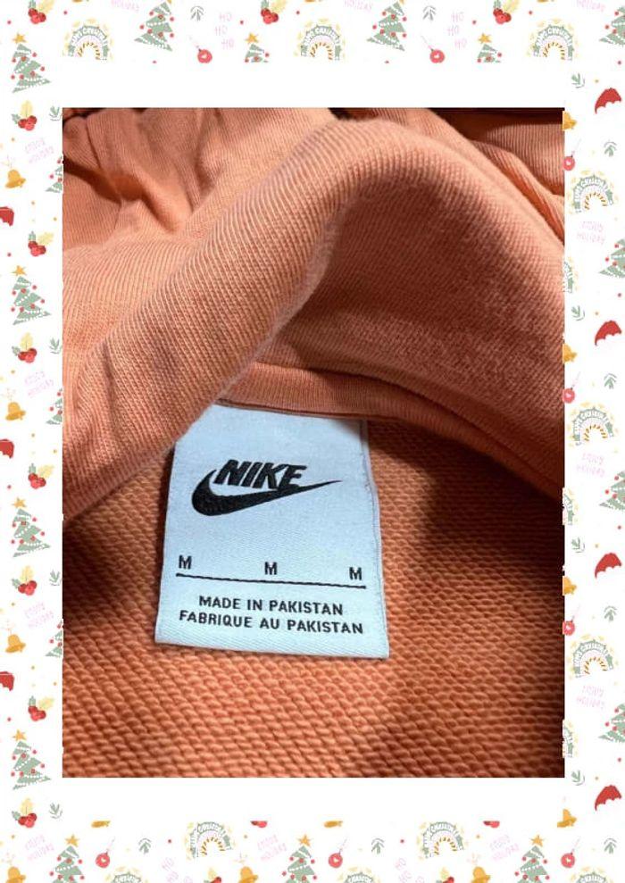 👕 Sweat à capuche Nike logo brodé Orange Taille M 👕 - photo numéro 8