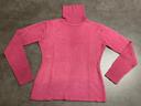 Pull col roulé femme fuschia T38